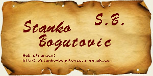 Stanko Bogutović vizit kartica